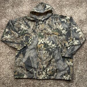 Vintage Helly Hansen Mossy Oak Break-Up Camouflage Hooded Hunting Jacket XXL